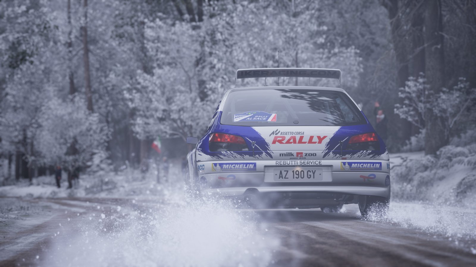 Assetto Corsa Rally 0.4 ya es oficial: Subaru, 306 Maxi, nieve y gran mejora física - Image 4 Peugeot 306 Maxi en nieve en Assetto Corsa Rally
