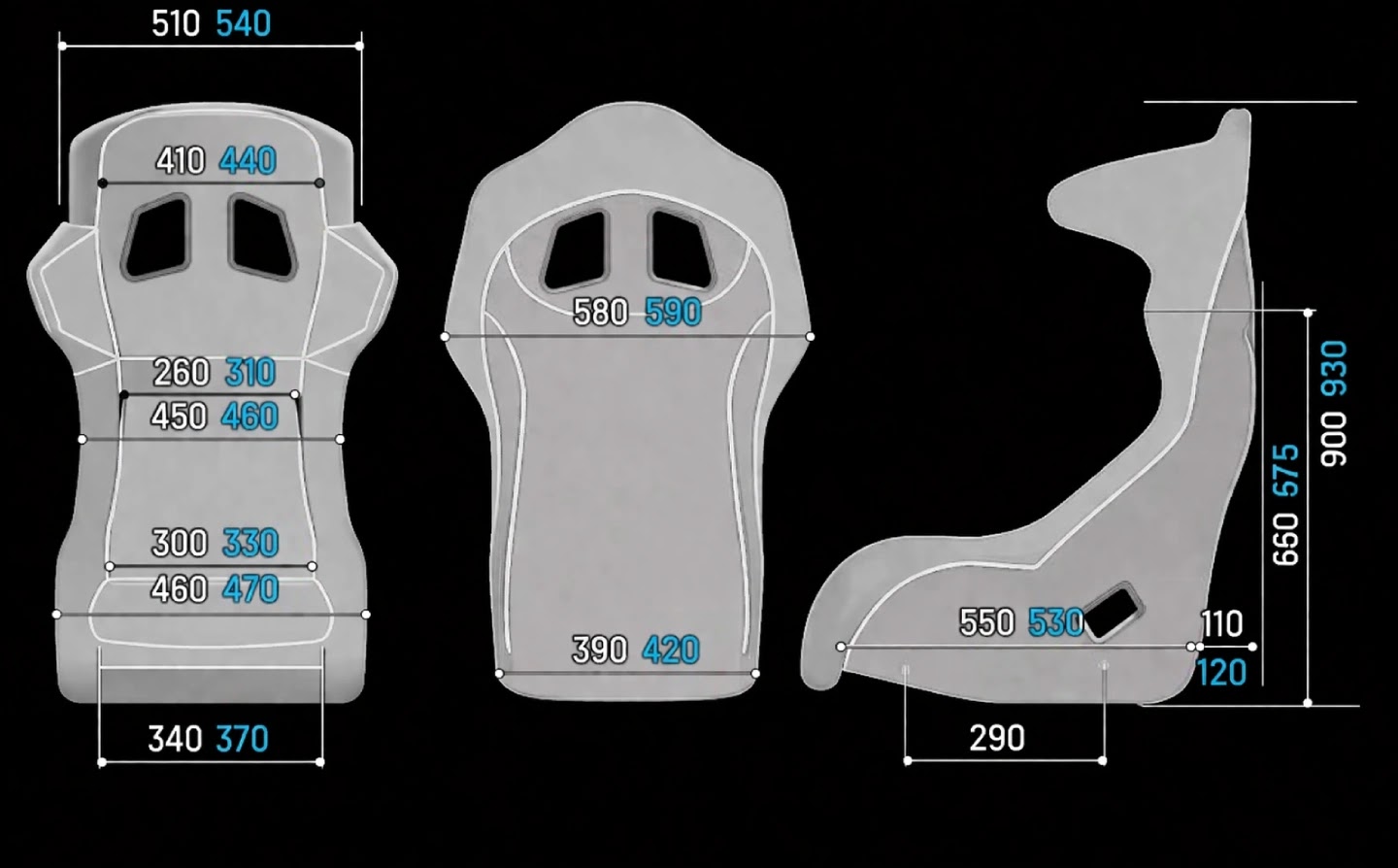 Imagen ilustrativa de unos asientos para simracing