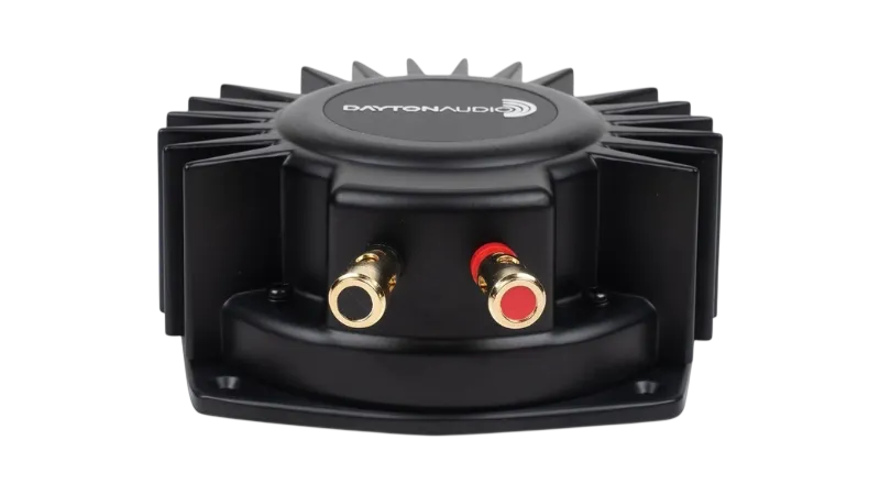 Dayton Audio BST-1: Módulo de vibración simracing barato - Image 4 Dayton Audio BST-1 Conectores