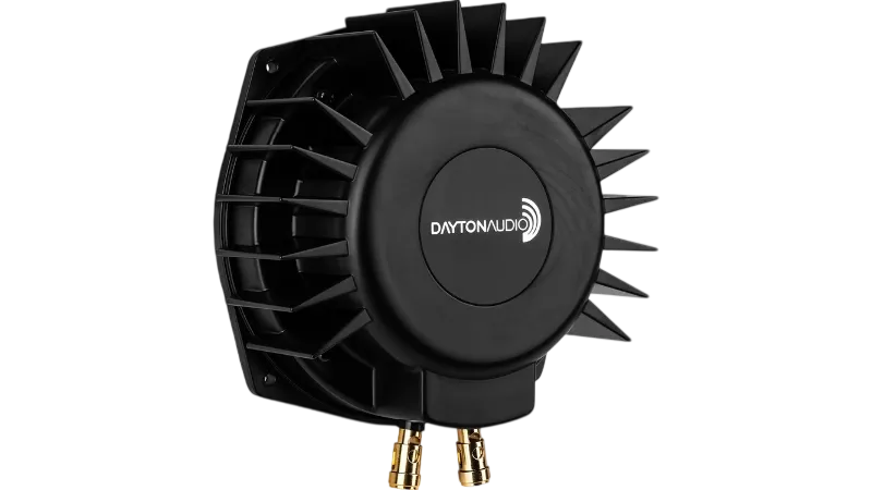 Dayton Audio BST-1: Módulo de vibración simracing barato - Image 5 Dayton Audio BST-1 Frontolateral