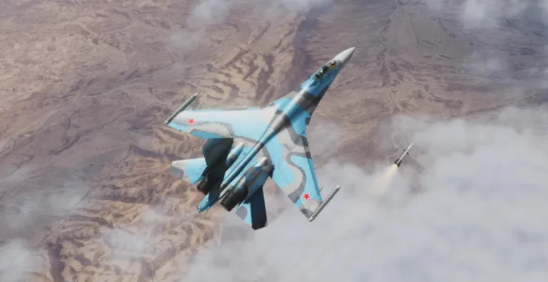 ¿Es DCS World el juego más pesado del mundo en PC? 1 DCS World caza azul