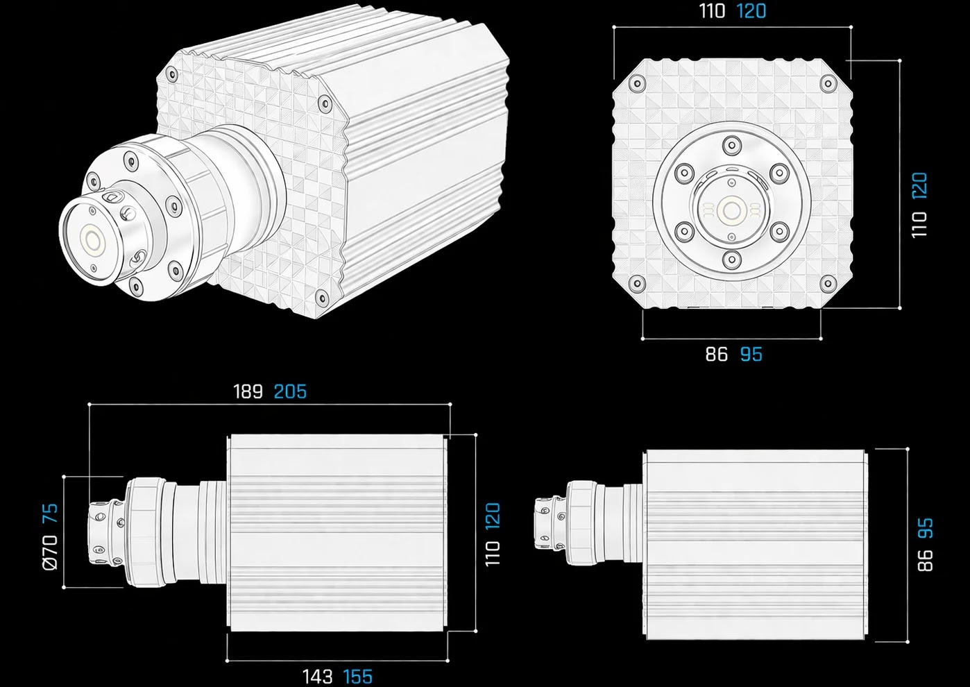 Imagen ilustrativa de una base direct drive