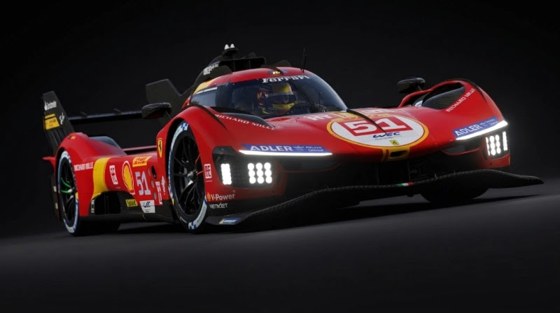Imagen de un Ferrari en Le Mans Ultimate