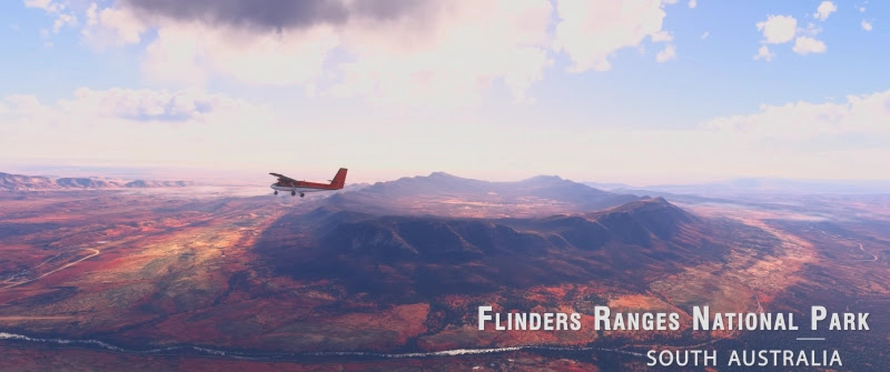 World Update 21 MSFS: Australia se renueva, esto es lo que realmente cambia 5 MSFS WU21 - Flinders Ranges sobrevuelo warbird