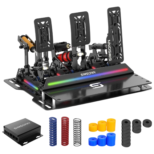 Imagen de una pedalera para simracing