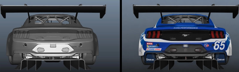 RaceRoom Ford Mustang GT3 azul RaceRoom Ford Mustang GT3 azul