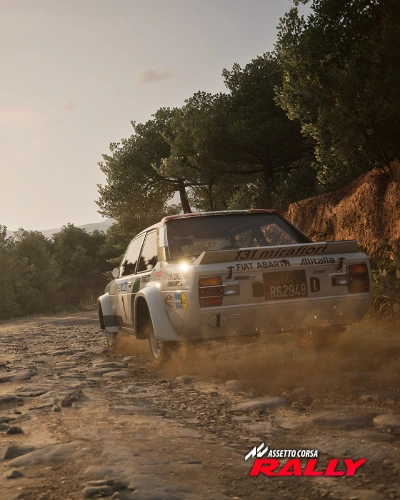 Nuestra lectura de las primeras imágenes de Grecia en Assetto Corsa Rally 6 assetto corsa rally tramo de Grecia que presenta piedras en el camino
