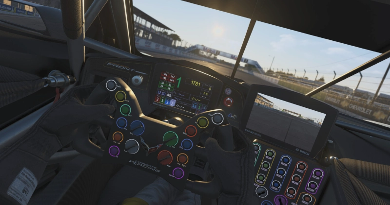 ¿Está Le Mans Ultimate convirtiéndose en el mejor simulador de resistencia? 5 Interior de un Chevrolet Corvette en Le Mans Ultimate