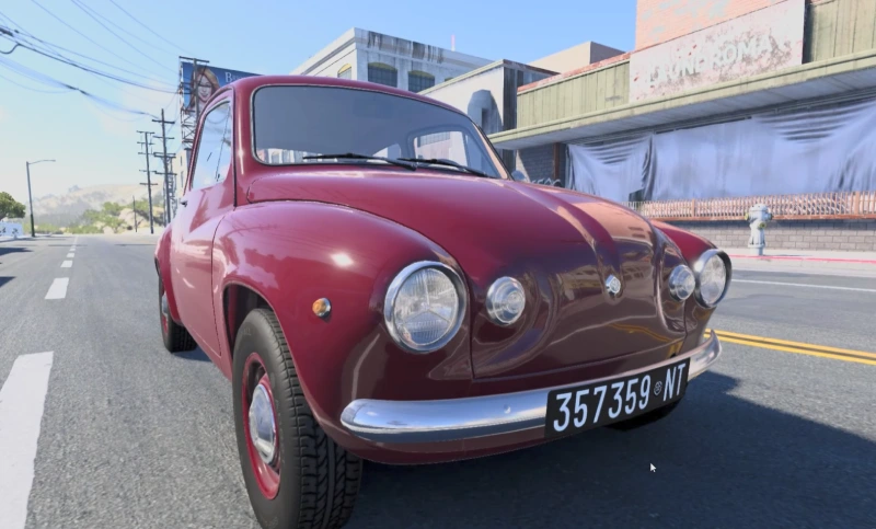 BeamNG.drive 0.39: análisis completo de los leaks y el futuro en PlayStation 5 2 Nos vamos a un plano contrapicado de este clásico atemporal para ver cómo maneja el motor los elementos reflectantes antiguos en estas capturas filtradas.