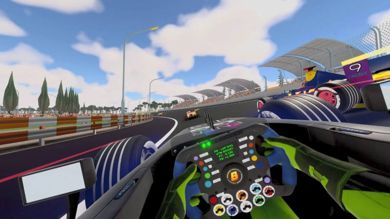 Backseat Champions: probamos la demo del original juego de estrategia y carreras 1 Backseat Champions vista desde el cockpit