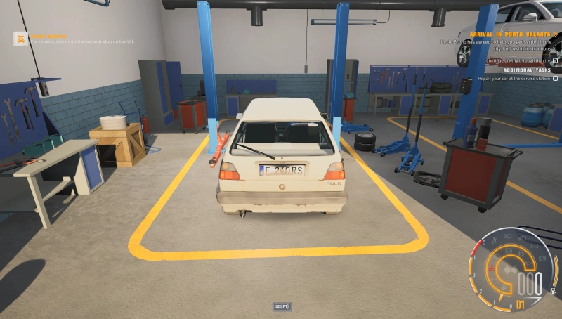 City Car Driving 2.0 en el taller