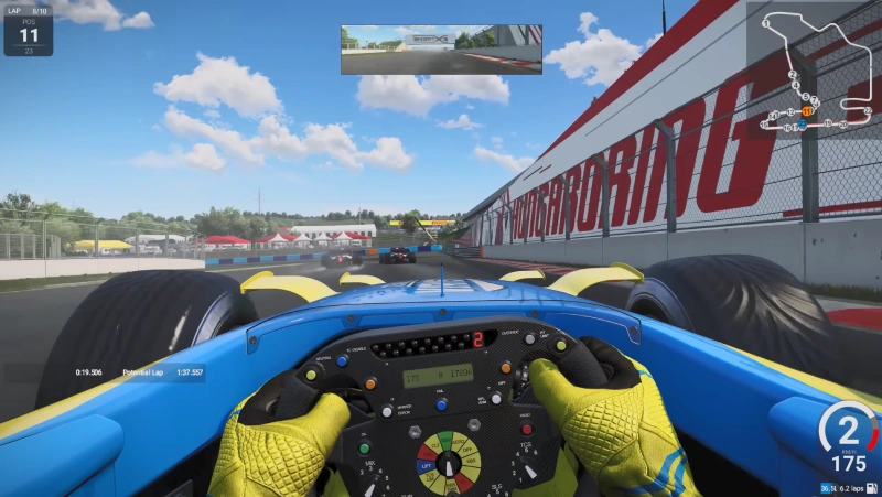Imagen que muestra a la perfeccion como funciona la linea de agua en automobilista 2