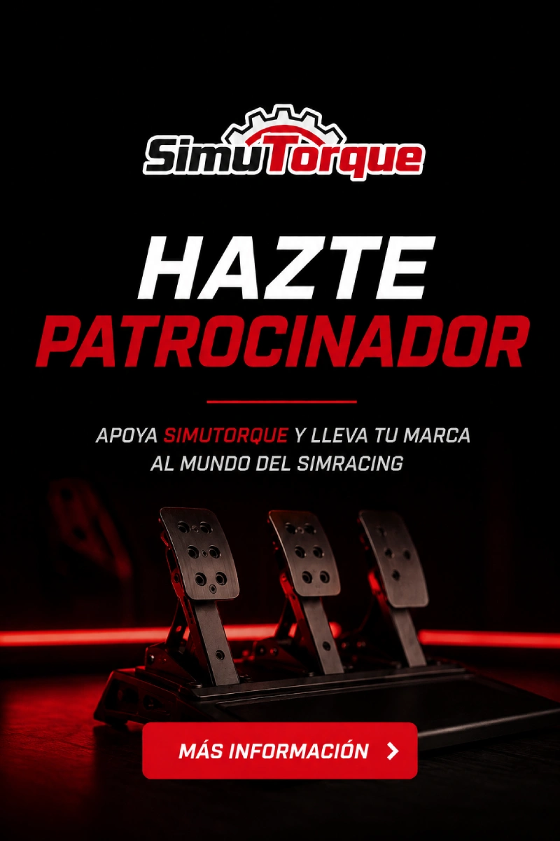 TU PORTAL DE SIMRACING Y SIMULACIÓN: ACTUALIDAD, HARDWARE Y NOTICIAS 15 Hazte Patrocinador en SimuTorque