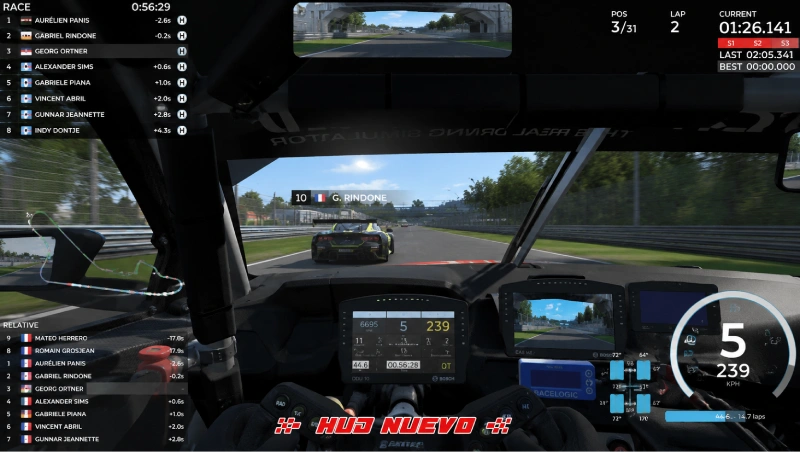 RaceRoom estrena un nuevo HUD completamente rediseñado y sienta las bases de su futuro 2 Hud nuevo para raceroom