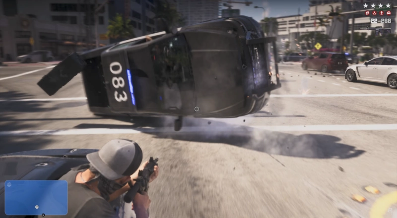El detalle de los coches de GTA 6 que nadie está mirando 9 Mecánica de pinchazo de los coches de GTA 6