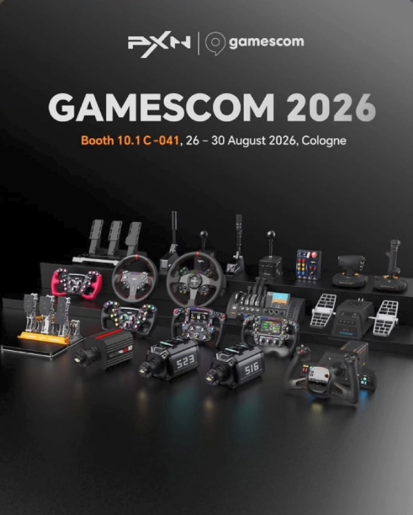 ¡BOMBAZO PXN para Gamescom 2026! Nuevas bases Direct Drive de 16 y 23 Nm y volantes con pantalla 1 Nuevas Bases Direct Drive PXN