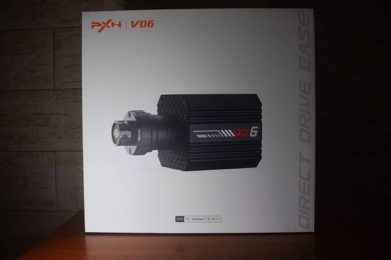 PXN VD6: Test de Estrés y Opinión Real | SimuTorque 2 Parte frontal de la caja de la base direct drive PXN VD6