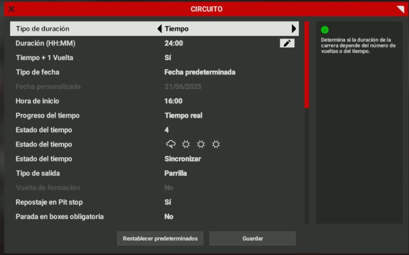 Configuración de sesión y prueba de estrés para PXN VD6 en Automobilista 2