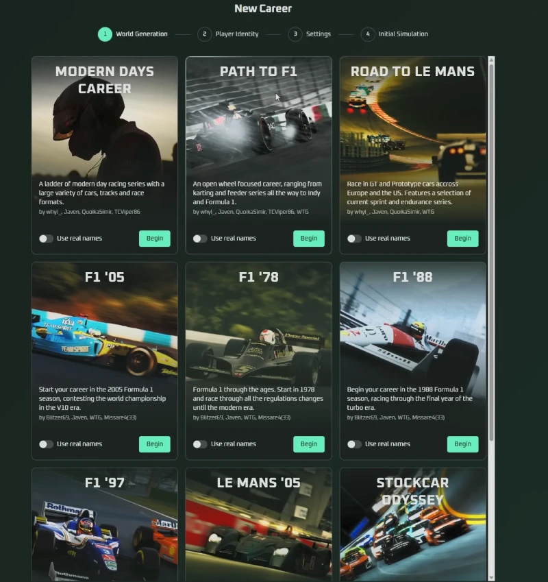 Race pace Automobilista 2: el mod que añade un modo carrera al simulador 1 Race Space Automobilista 2 menú principal