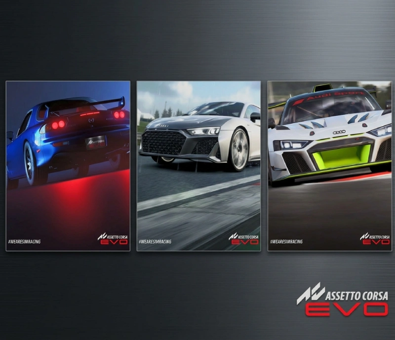 tres nuevos coches para la update 0.9 de ac evo