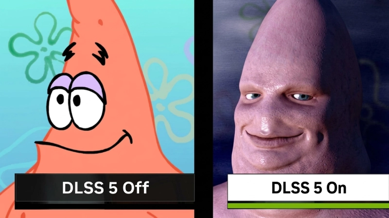 Meme de Patricio del DLSS 5