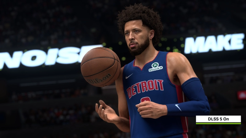 nba 2k27 nvidia dlss 5 comparison on