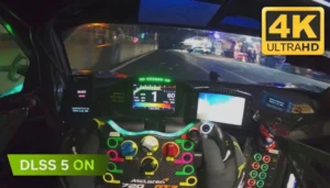 Videojuego coches con DLSS5 activado